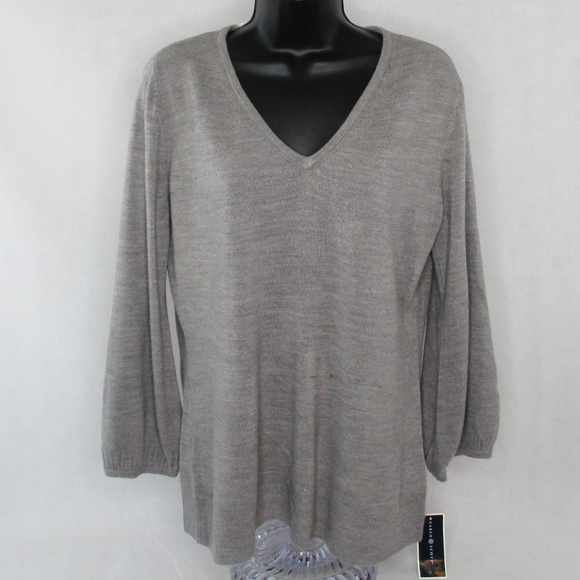 Style & Co. Sweaters - Womens Puff Sleeve Pullover Sweater